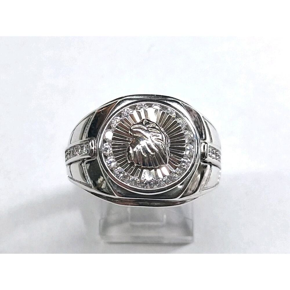 925 Sterling Silver - Eagle Ring - Size 11. - Rhodium Plated-